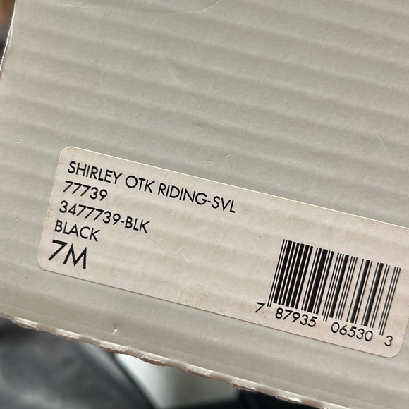 Frye Shirley Over The Knee Tall Riding Boot in Black Size 7M - Picture 12 of 15